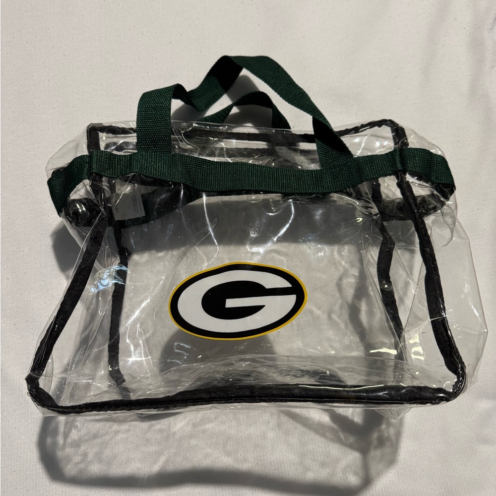 Green Bay Packers NFL Clear Stadium Tote Zip Bag